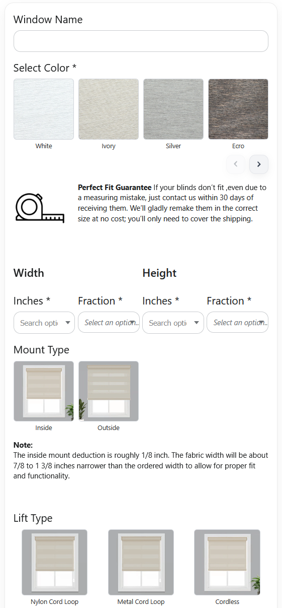 Blinds Example